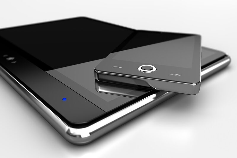 Tablet and smartphone displaying business applications